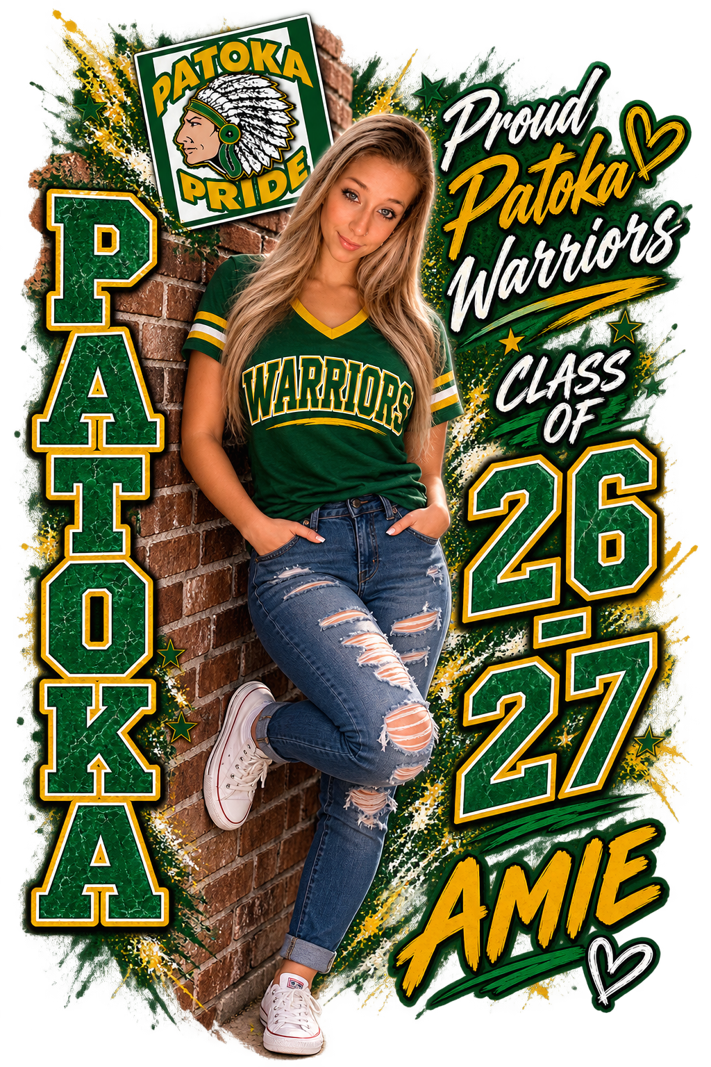 You senior photo and your school info